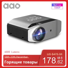 AAO YG620 Full HD проектор 1920x1080 P 3D проектор YG621 беспроводной WiFi Мультиэкран HDMI VGA USB мини домашний кинотеатр