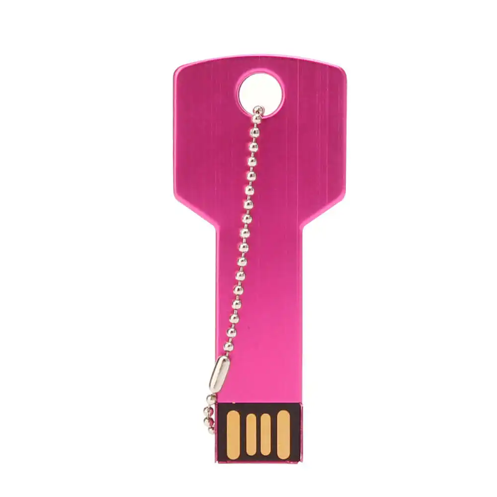 USB флеш-накопитель xiwang, 64 ГБ, металлический ключ, флешка, 128 ГБ, 32 ГБ, 16 ГБ, 8 ГБ, 4 Гб, водонепроницаемая флешка, USB2.0, USB флешка, карта памяти на заказ - Цвет: Pink