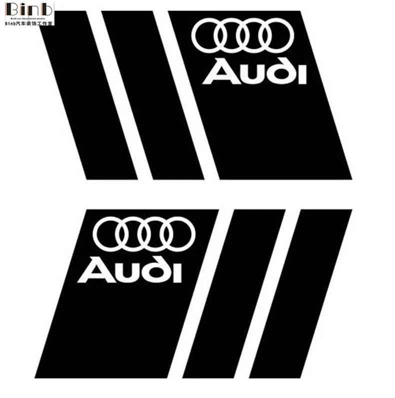 2 шт. украшение автомобиля стикер наклейка на кузов автомобиля для Audi b5 b6 b7 b8 A3 A4 A4L A5 A6 A6L C5 C6 RS4 RS5 Q3 Q5 Q7 TT автомобильные аксессуары