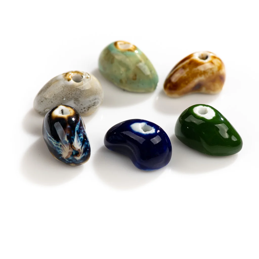 25 #5 stücke Keramik Multicolor Keramik Abstrakte Perlen Böhmen Schmuck Diy Halskette, Vintage Anhänger Zubehör # XN152 – Detail 7