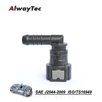 

car styling 9.49mm- 3/8" SAE Fuel line quick connector with rubber barb ID7.5 for Fuel tank