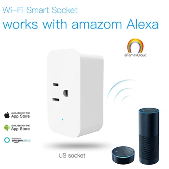 

Smart Plug 16A Switch US Plug Smart Socket WIFI Smart Socket Smart life APP WIFI Timing Voice Control for Amazon alexa Google