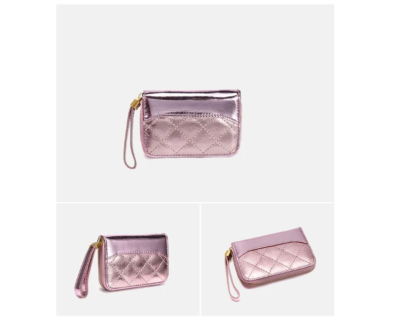 Women Cards Holder Case Wallet Card Holders Pocket Coin Genuine Leather Ladies Coin Purse Wallet Mini Clutch Bags Cartera Mujer