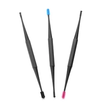 1 шт. Новое мягкое Силиконовое спиральное дизайнерское ушное средство для ухода за здоровьем двухстороннее средство длоя удаления воска очиститель инструмент для ухода за ушами