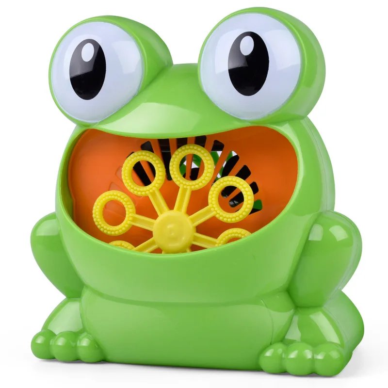 Outdoor Bubble machine Blower gun Frog Crabs Baby kids Bath Maker Swimming Bathtub Soap Water Toys for Children With Music 8