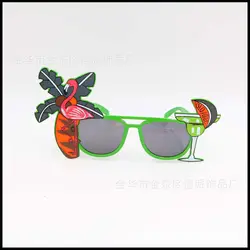 Фламинго очки для вечеринок праздник тропическом поясе Patty очки забавное пиво праздничную атмосферу ладони очки