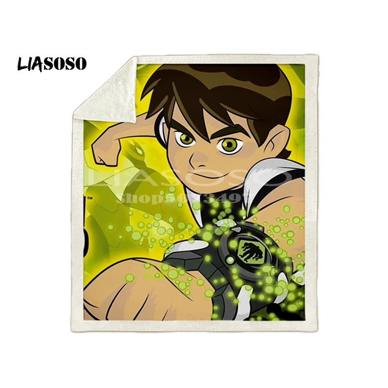 Новое поступление ben 10 comic Аниме одеяло s 3D печать мягкое одеяло s бросок на дом/диван/постельные принадлежности переносное взрослое одеяло для путешествий - Цвет: 12