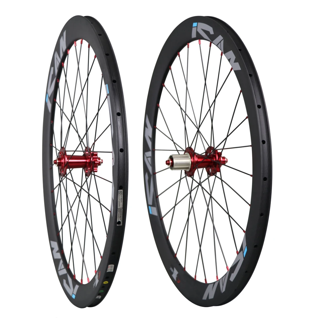 700c Disc Wheelset Carbon Road Bicycle Wheels 50mm Clincher Cyclocross Disc Wheel Ud Matt Front