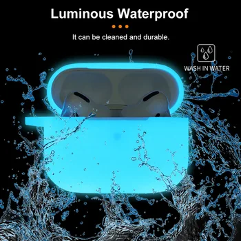 

Dropshipping Luminous Earphone Case For Apple Airpods Pro Wireless Bluetooth Earphone case Silicone Cover for AirPods 3