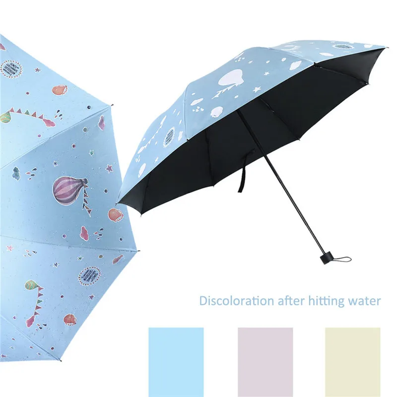 Custom Cute Polar Bear Compact Travel Windproof Rainproof Foldable Umbrella 