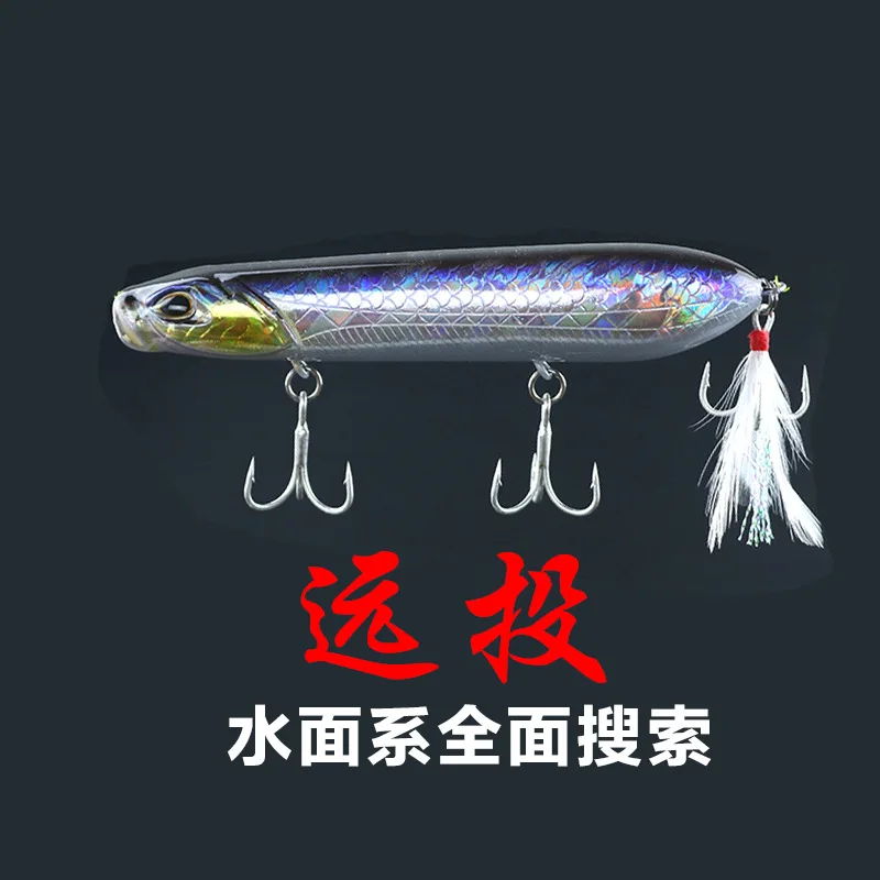 Bassland top water popper walk the dog fishing hard bait pencil plastic lure long casting seabass trout pike pesca fishing gear