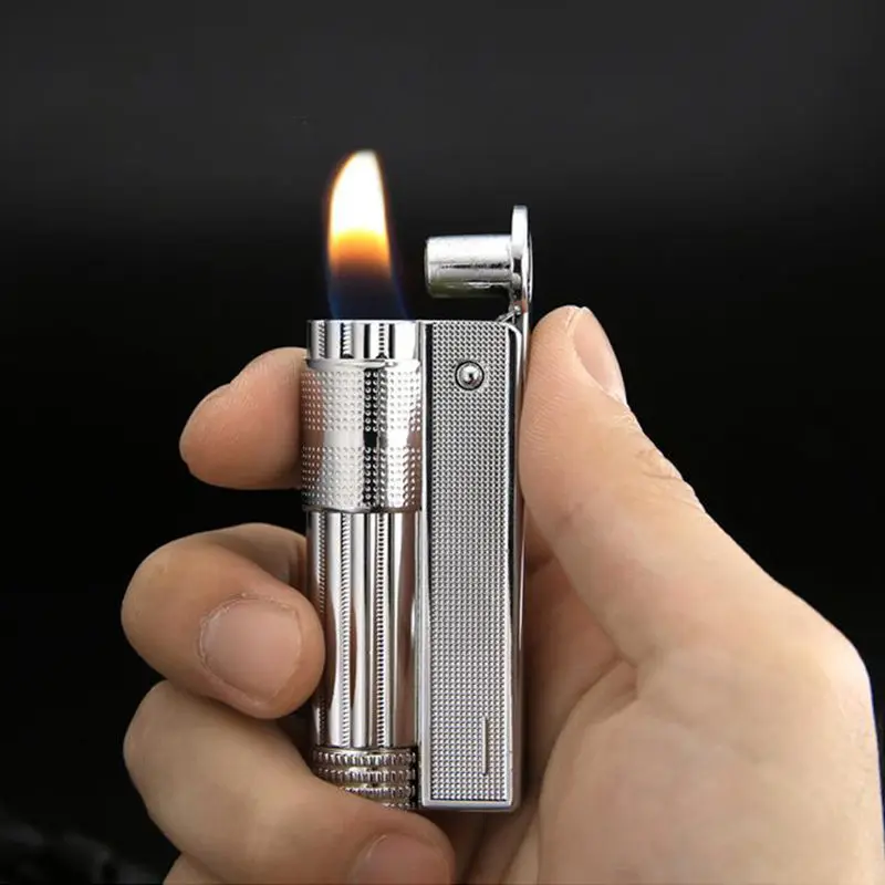 Ретро старомодная керосиновая зажигалка шлифовальный круг винтажные