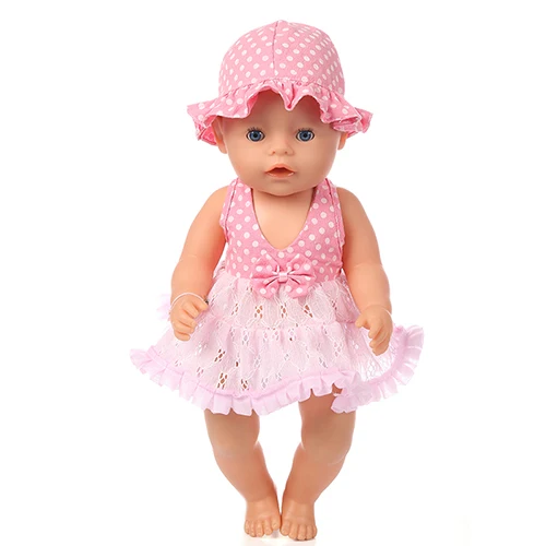 Модные Llovely платье одежда костюм подходит для 43 см ухода за ребенком мам Baby Doll 17
