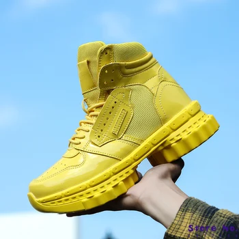 

Casual Men Boots Ankle Autumn Warm Boots Unisex Fashion High Top Sneakers Male Winter Hombre Boots