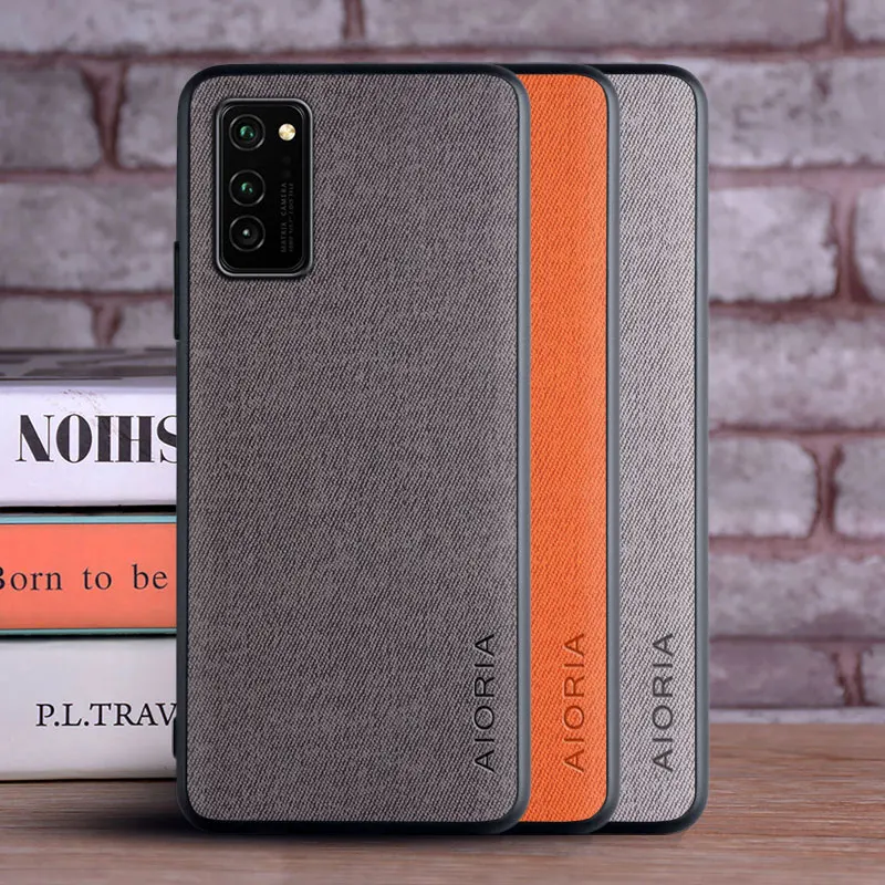 Чехол для Honor View 30 Pro V30 роскошный чехол из текстиля кожи ТПУ ПК телефона huawei honor view