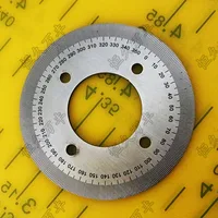 Diameter:60mm inner hole:25mm thickness:2mm 360 degree Ultra small dial scale Stainless steel disc 2