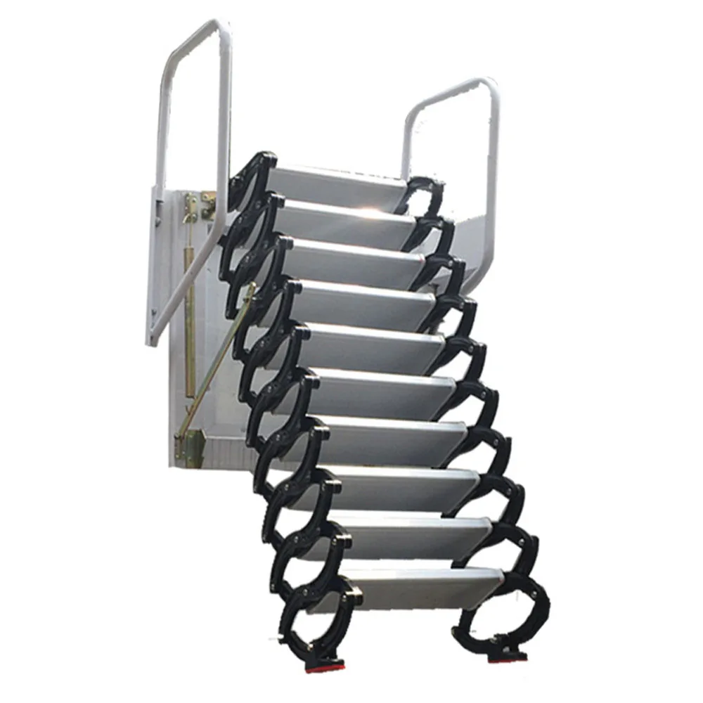 

Indoor outdoor Household ladder Thicken and widen Attic stairs Folding and stretching stairs Wall-mounted Telescopic ladder