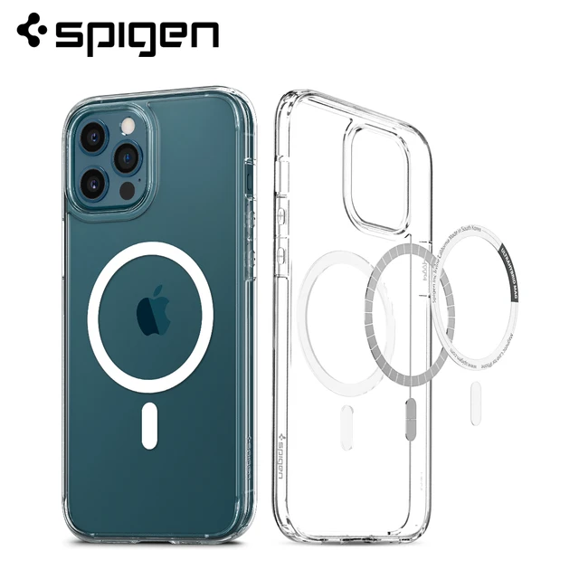 Spigen-funda magnética híbrida Ultra para iPhone 12 Pro / iPhone 12 (6,1  ), Compatible con MagSafe