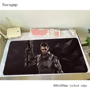 

Deus Ex padmouse Mass pattern accessory 900x400x4mm mouse pad best seller gaming enterprise rubber mats keyboard mouse mat gamer