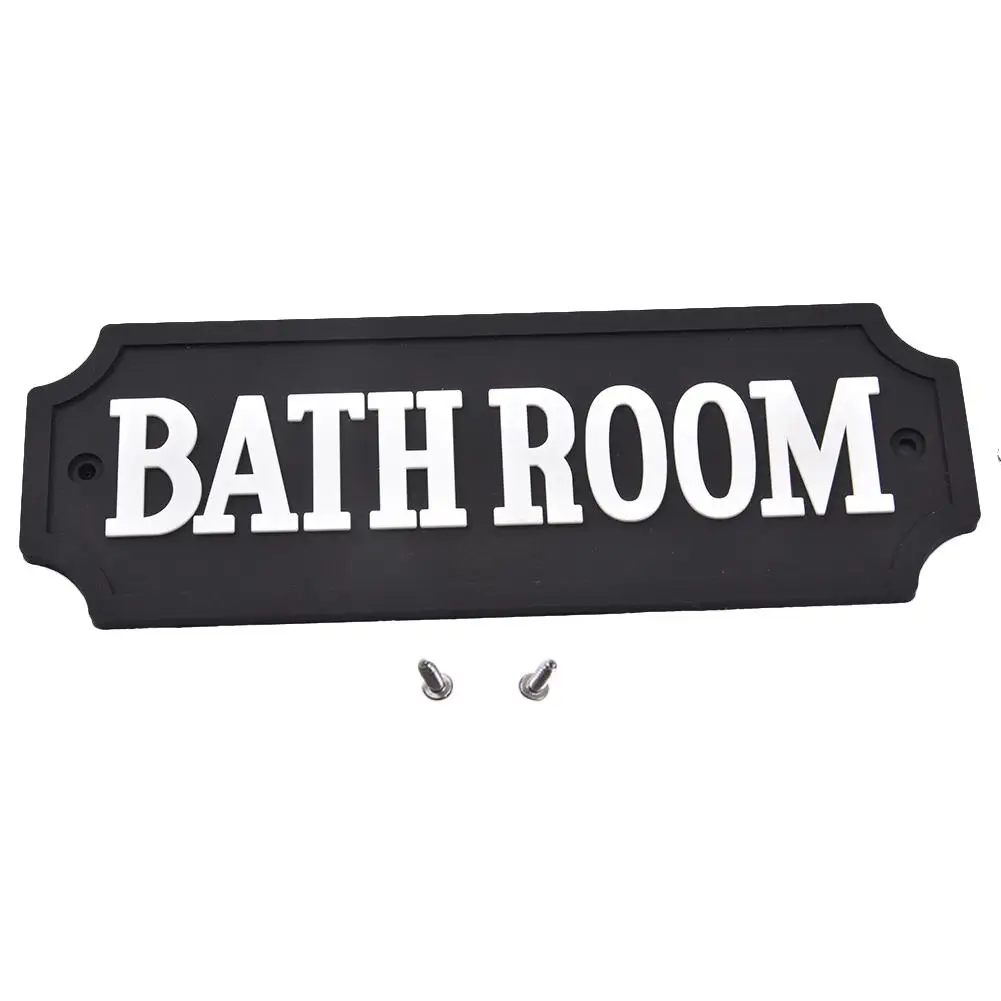 BATHROOM Открытый сад дома Предупреждение знак homex жестяные пластинки пластины металлическая пластина настенная Берлога украшения металла арт Винтаж плакат - Цвет: BATHROOM