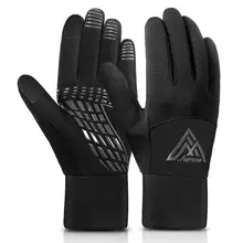 MOVTOTOP зимние спортивные перчатки, теплые зимние лыжные перчатки с функцией сенсорного экрана, подходят как для мужчин, так и для женщин