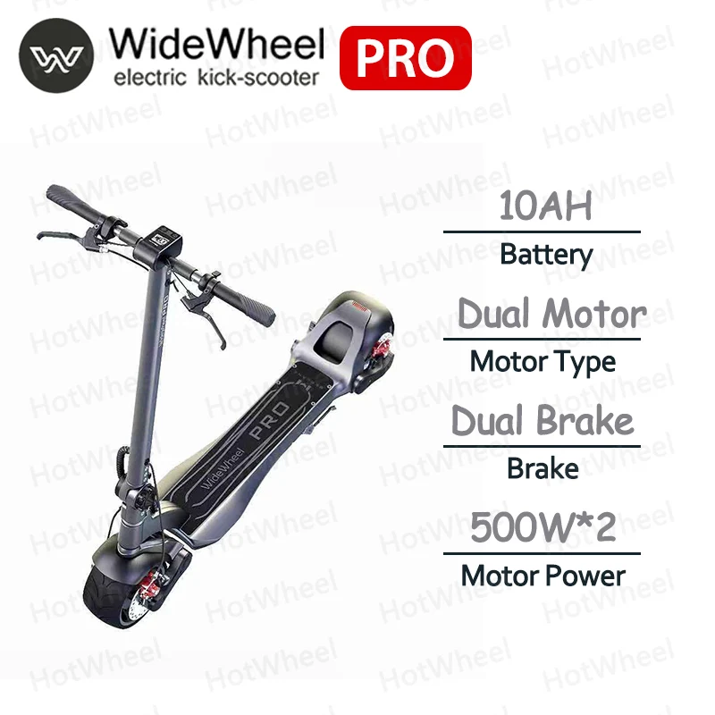 WideWheel PRO Электрический скейтборд 1000 Вт Двухколесный самокат двухмоторный дисковый тормоз Ховерборд Mercane Smart Wheel - Цвет: Dual Motor 10AH