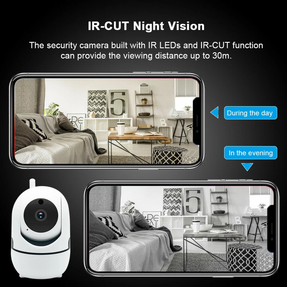 1080P Wi-Fi ip-камера сеть IR-Cut Pan Tilt ночное видение CCTV Pet радионяня