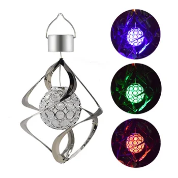 

Solar Wind Chime LED Color Changing Hanging Light Decorative Solar Powered LED Wind Spinner Light for Outdoor Garden Courtyard