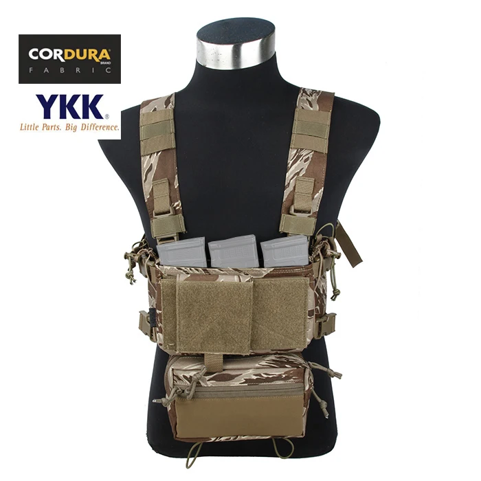 

TMC Micro Chest Rig Desert Tiger Stripe Pattern Complete Set MK3 Tactical Gear(SKU051344)