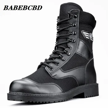 

Summer Combat Men's Ultra-Light Combat Military Boots 07 Outdoor Training Breathable Security Guard Shoes Tactical Combat Women