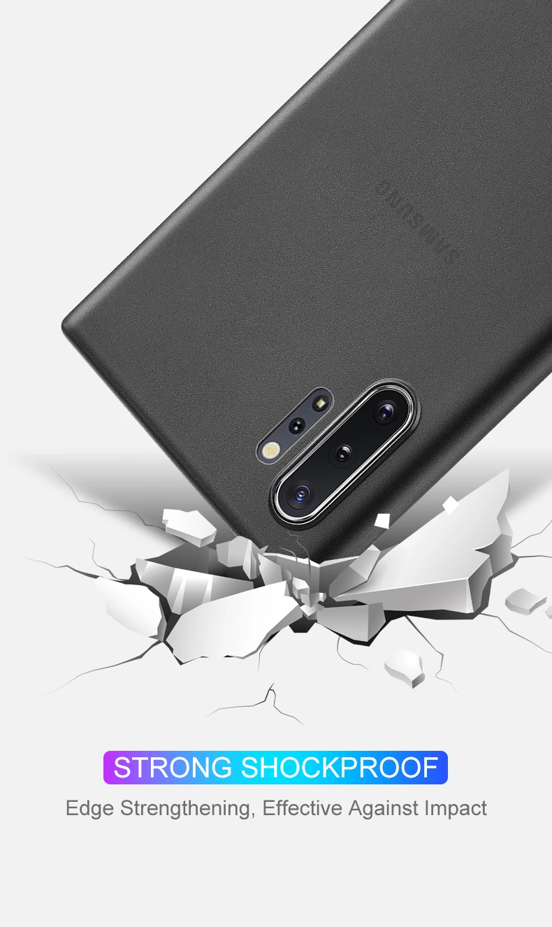 0.3mm Ultra Thin Case For Samsung Note 10 Pro 8 9 S10 S9 S8 Plus S10e Matte Transparent Back Cover Case Slim Shockproof Coque S9