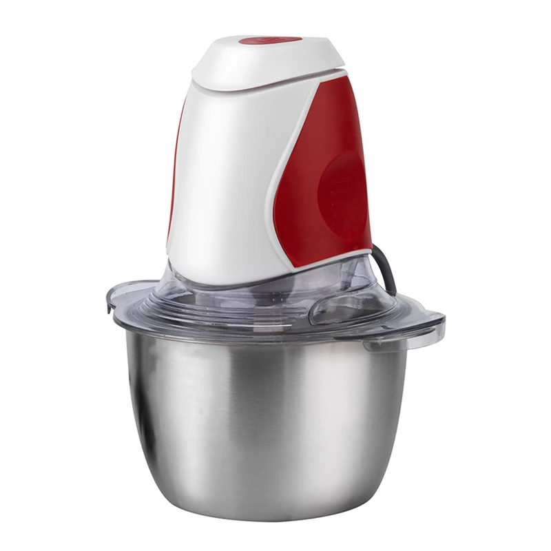 XMX-Электрический измельчитель пищи, 1.5L стеклянная чаша мясорубка для мяса, овощей, фруктов орехов ЕС вилка