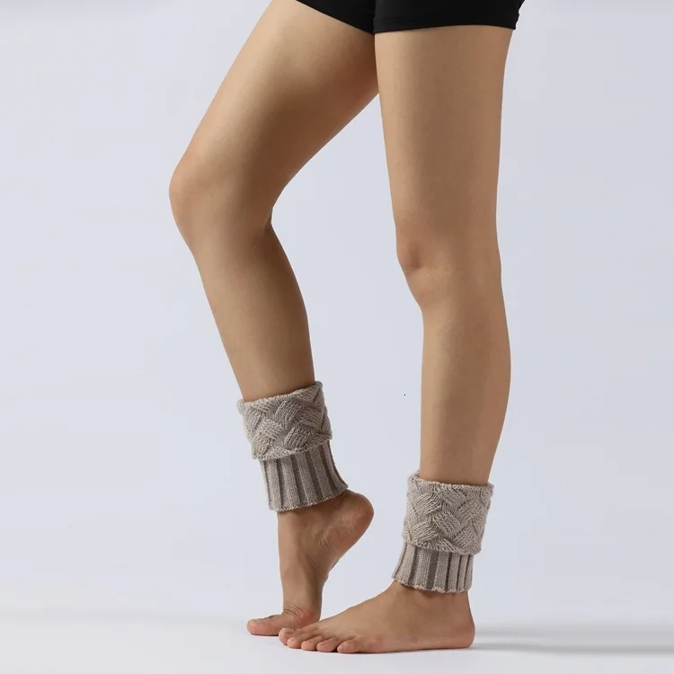 RICORIT 3 Pair Winter Women Knitted Leg Warmers Socks Boot Cover Knitting Socks Keep Warm Leg Socks Set Boots Set Wool Socks