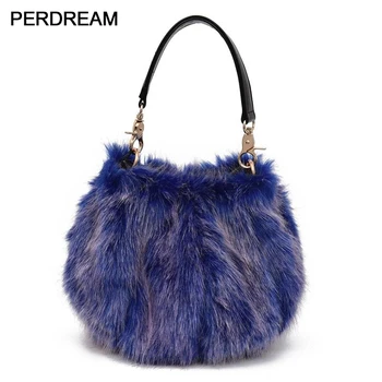 

Fashion wild fur pumpkin bag female autumn and winter new women's bag simple Korean version of the shoulder diagonal handbag