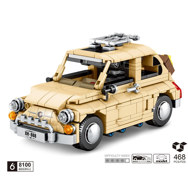 Блоки Sembo 8100 FIATCAR совместимый с Creator 10271 Строительные кирпичи развивающие игрушки
