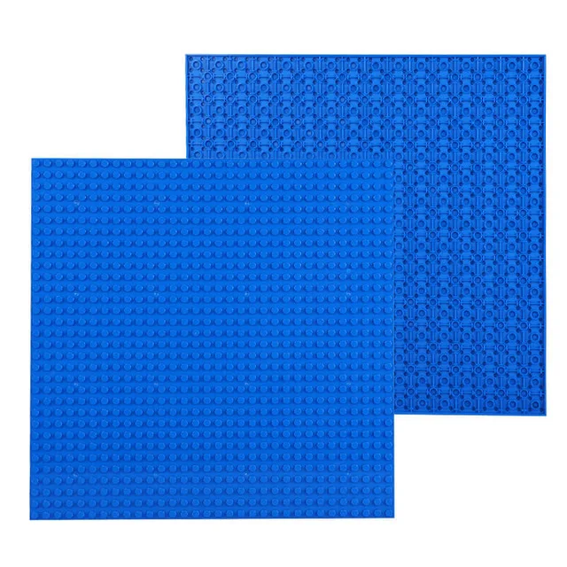 Двухсторонняя 32*32 точки напольная опорная плита для маленького кирпича DIY строительное основание для блоков для башни Классические блоки фигурка игрушка - Цвет: A2 DK Blue