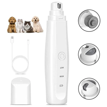 

Dog Nail Grinder Pet Electric Cat Trimmer Scissors Small and Medium-Sized Cat Portable and Rechargeable-ABUX