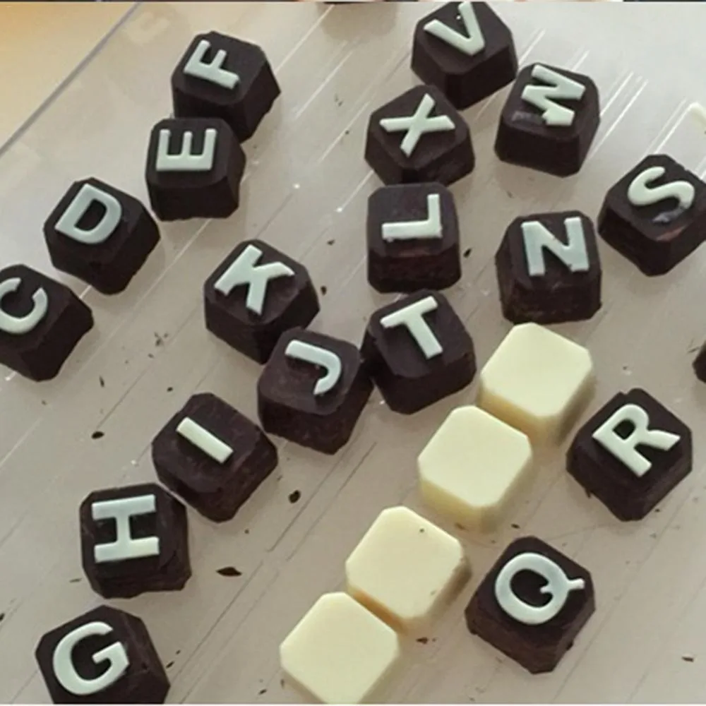Happy Birthday Alphanumeric Symbols Letters Silicone Mold Heart-shaped Chocolate Fondant Cake Diy For Kitchen Baking Mold Tools7
