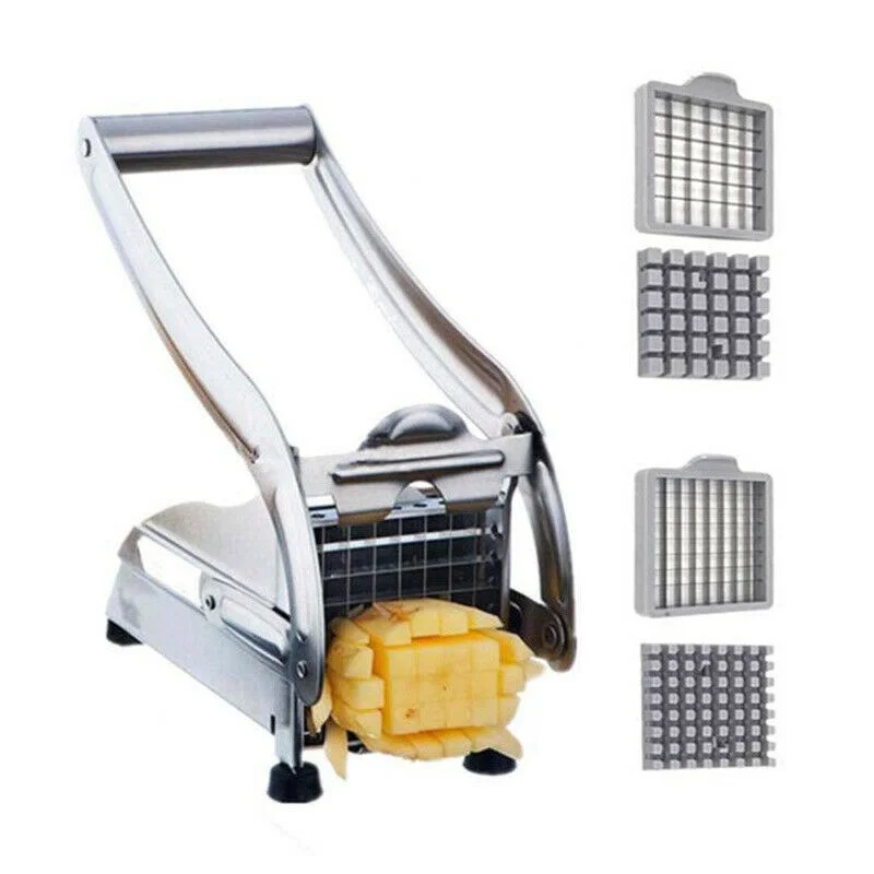 Batata de aço inoxidável slicer máquina corte batatas fritas melhor valor