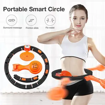 

Fitness Smart Fitness Circle With LED Display Detachable Portable Counting Multifunctional Weight Loss Exercise Circle Hoop