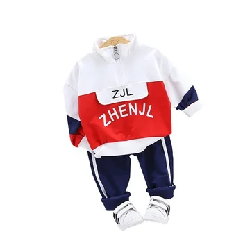 

New Spring Autumn Baby Boy Girls Clothes Suit Children Letter Coat Pants 2Pcs/set Toddler Casual Clothing Infant Kids Tracksuits