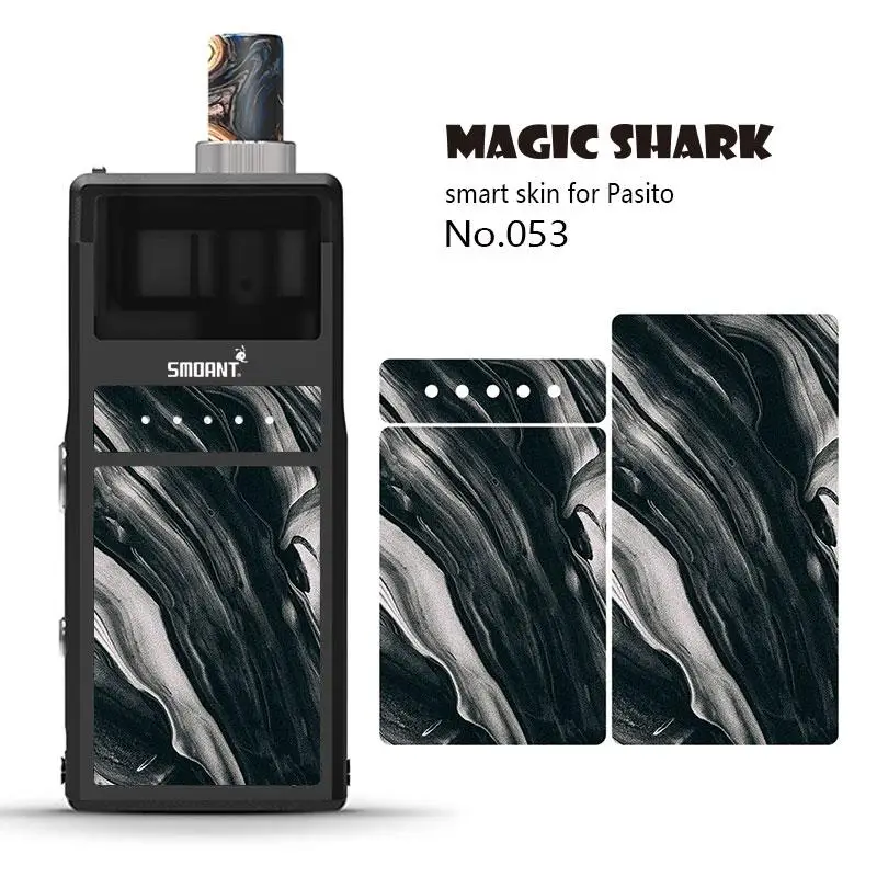 Magic Shark 2.5D ПВХ стильный водонепроницаемый волнистый камень печать не выцветает чехол пленка наклейка для кожи для Smoant Pasito 046-055 - Цвет: 053