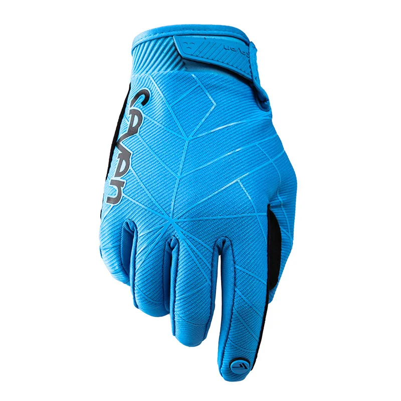 Велосипедные перчатки для активного отдыха, велосипедные гоночные перчатки, спортивные лыжные зимние спортивные перчатки, тактические перчатки для езды на мотоцикле - Цвет: Синий