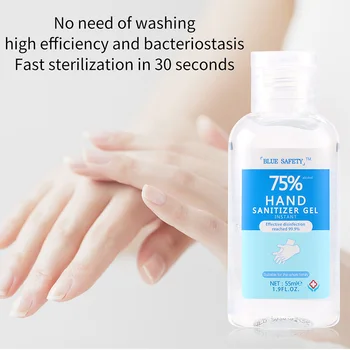 

5pcs 55ml Hand Sanitizer Gel Antibacterial Hand Gel Disinfection Gel Hand Care Hand Sanitiser No Wash Quick-dry Portable Natural