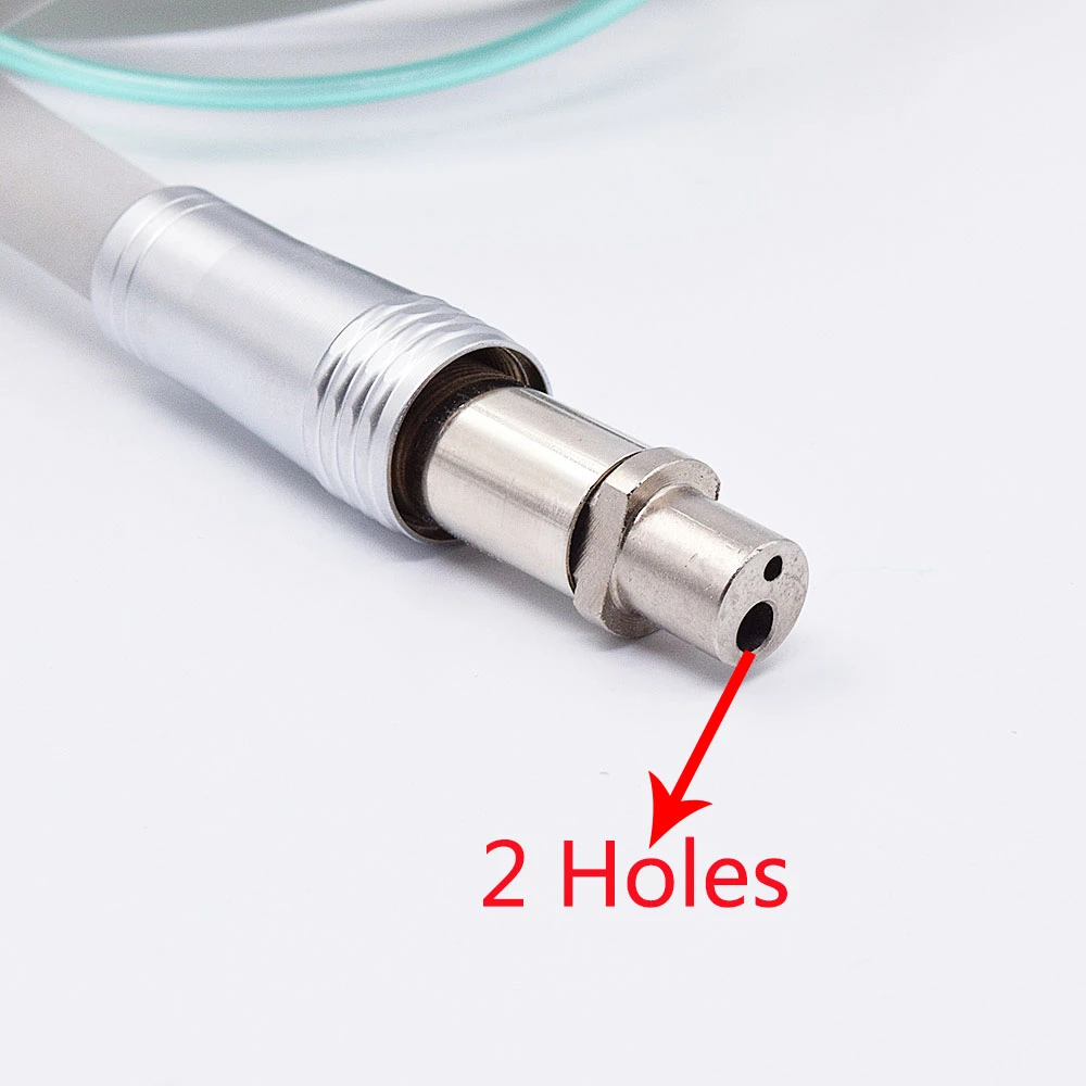 1 pcs Dental 2 Holes Handpiece Hose Tube With Connector For High Speed