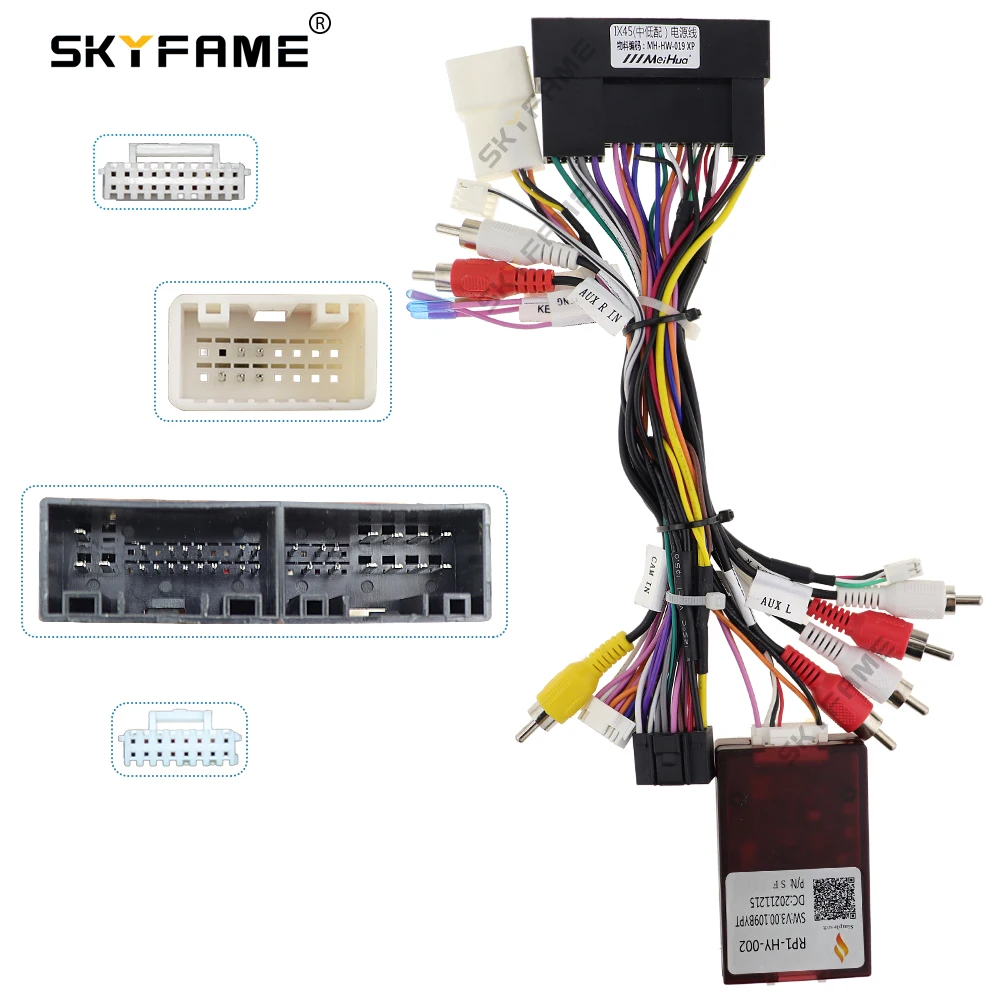 Skyfame 16pin Car Stereo Wire Harness With Canbus Box Builtin