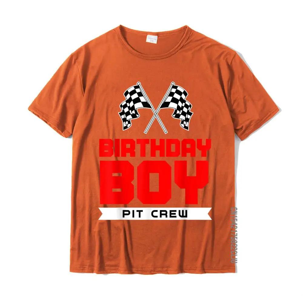 Summer Custom Tshirts for Men Cotton Father Day Tees Summer Tshirts Short Sleeve Prevailing O-Neck Drop Shipping Funny Pit Crew Birthday Boy Racing Race Car Costume Kid Gift T-Shirt__33542 orange