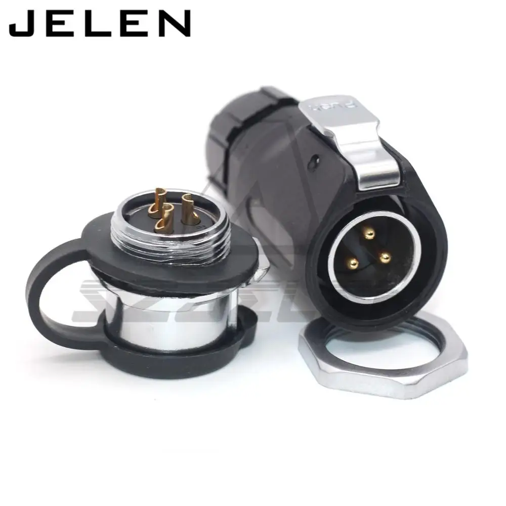 

XHE20, IP67 3pin Waterproof conector , LED power cable connector male and female, electrical power plug socket