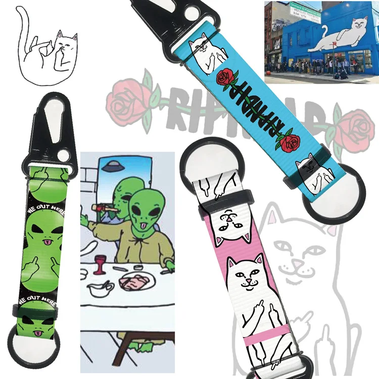 Ripndip брелоки с кошками инопланетянинами модные мужские и женские популярным