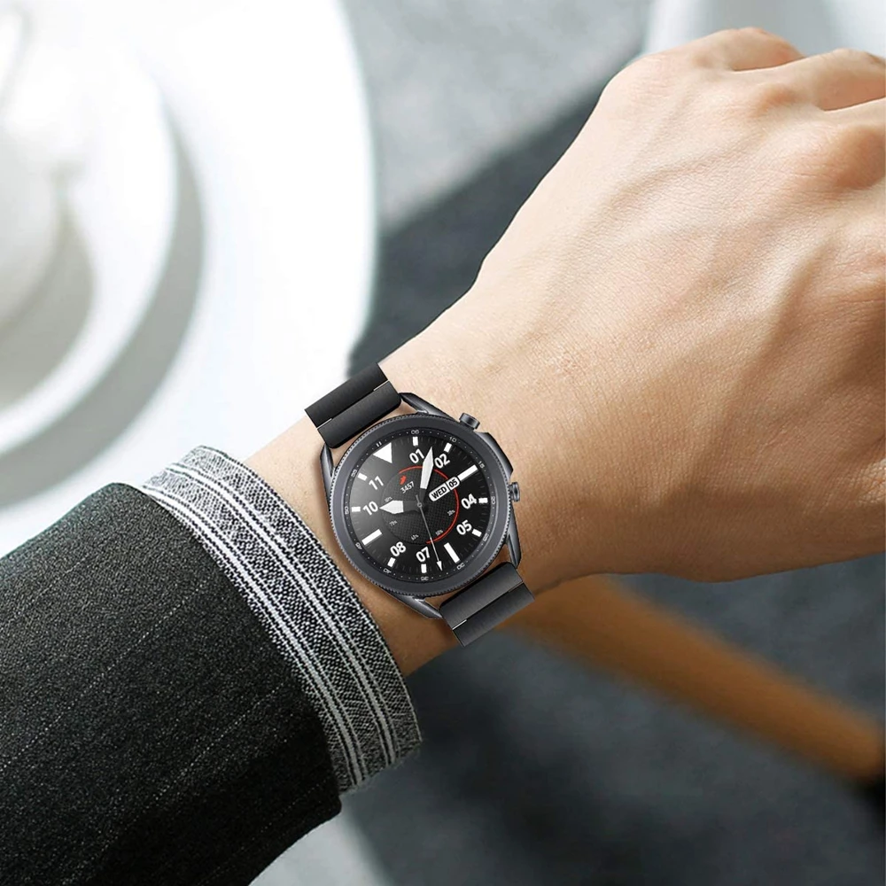 Ремешок 20 22 мм для samsung galaxy watch 3 band 45 41 active 2 gear s3 46 браслет amzfit bip huawei gt 2e correa|Ремешки